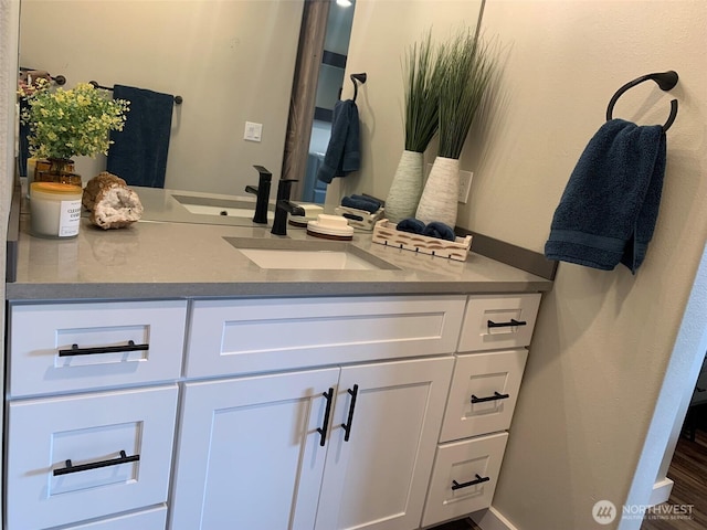 217 San Remo Ln, Chelan, WA 98816 - bathroom featuring vanity and baseboards
