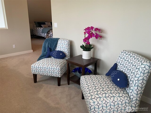 217 San Remo Ln, Chelan, WA 98816 - sitting room featuring carpet floors and baseboards