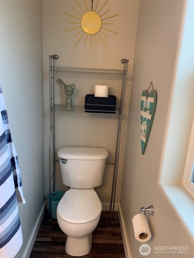 217 San Remo Ln, Chelan, WA 98816 - bathroom featuring toilet and wood finished floors