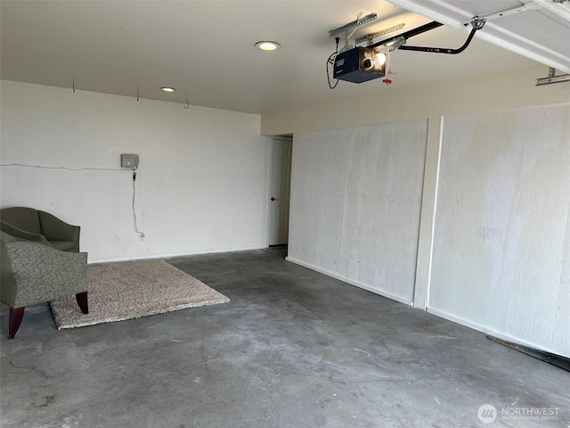217 San Remo Ln, Chelan, WA 98816 - garage featuring a garage door opener and recessed lighting