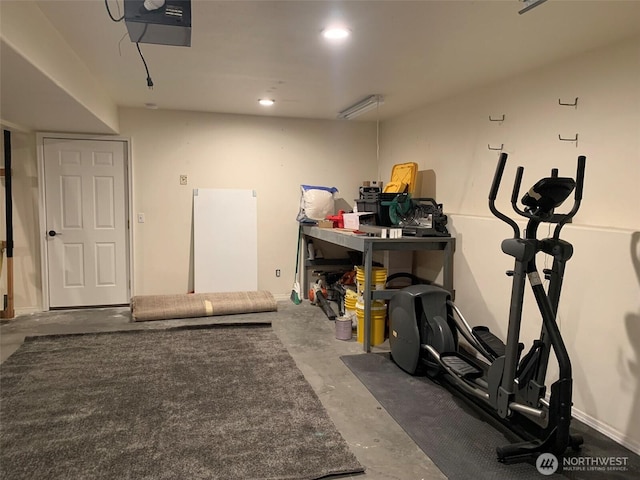 217 San Remo Ln, Chelan, WA 98816 - garage featuring a garage door opener