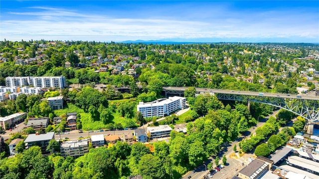 2565 Dexter Ave N Unit 103, Seattle, WA 98109 - drone / aerial view of a notable bridge and a tree filled landscape