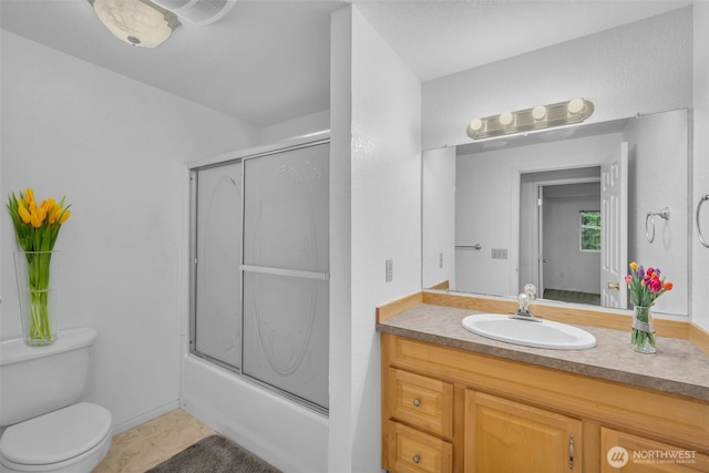 20814 28th Ave SE, Bothell, Bothell, WA 98021 - full bathroom featuring vanity, combined bath / shower with glass door, and tile patterned flooring
