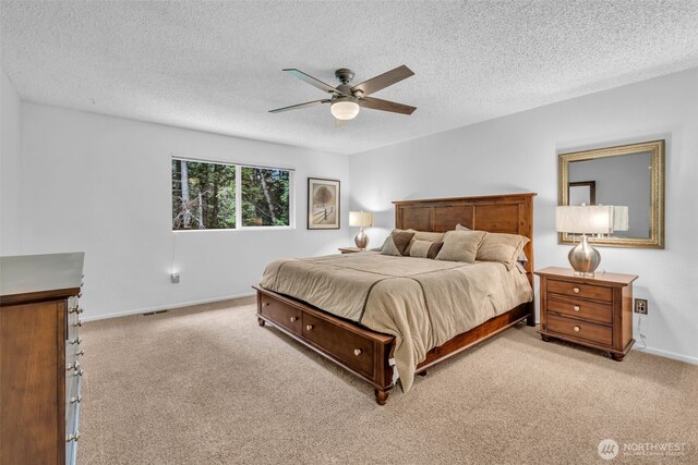 20814 28th Ave SE, Bothell, Bothell, WA 98021 - bedroom with carpet, a textured ceiling, and ceiling fan