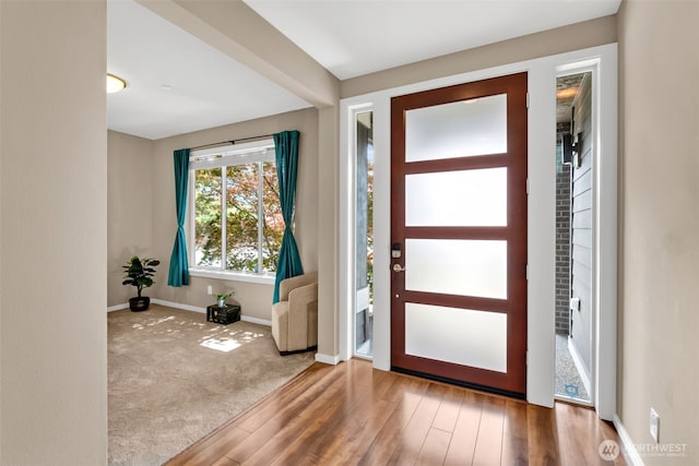 10526 SE 277th Pl, Kent, WA 98030 - entrance foyer featuring baseboards and wood finished floors
