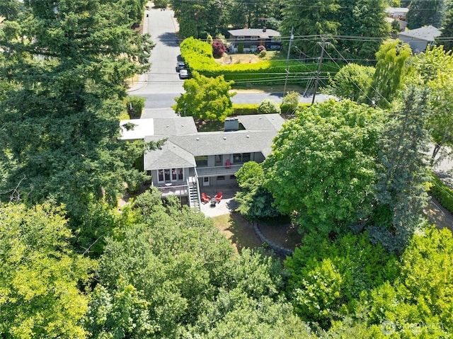2322 Browns Point Blvd NE, Tacoma, WA 98422 - aerial view of property and surrounding area featuring a tree filled landscape
