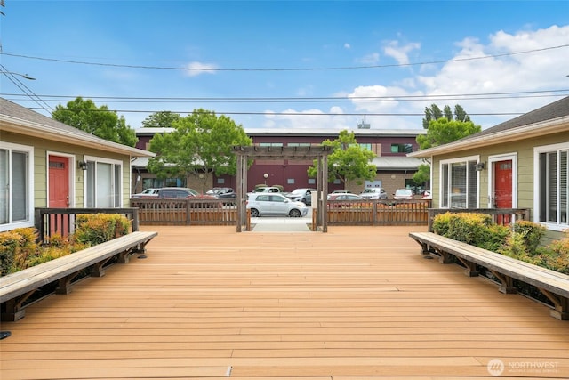 9013 16th Ave SW Unit 8, Seattle, WA 98106 - view of wooden deck