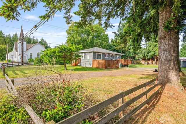 2991 Main St, Custer, WA 98240 - view of yard featuring a wooden deck