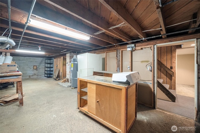2991 Main St, Custer, WA 98240 - unfinished basement featuring secured water heater and stairs