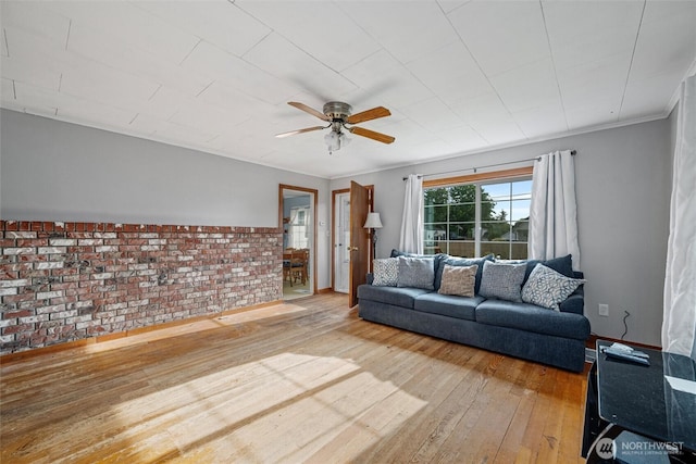 2991 Main St, Custer, WA 98240 - living room featuring wood-type flooring and ceiling fan