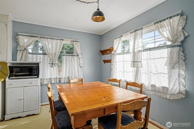 2991 Main St, Custer, WA 98240 - dining space with plenty of natural light and ornamental molding