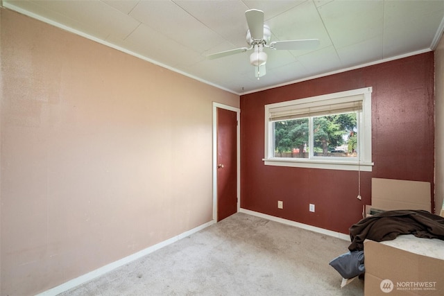 2991 Main St, Custer, WA 98240 - carpeted bedroom featuring ornamental molding and ceiling fan