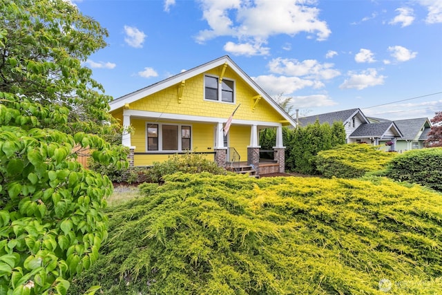 1816 S Adams St, Tacoma, WA 98405 - view of front of home with a porch