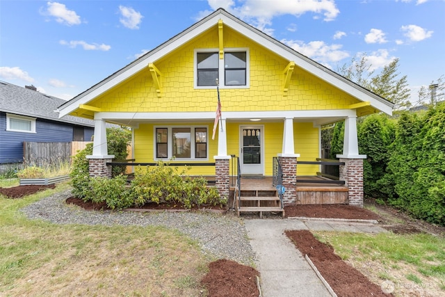1816 S Adams St, Tacoma, WA 98405 - craftsman-style house featuring a porch