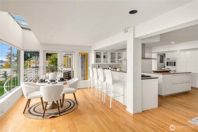 5438 E Mercer Way, Mercer Island, WA 98040 - dining room with light wood finished floors