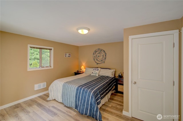 27521 U St, Ocean Park, WA 98640 - bedroom featuring light wood-style floors and baseboards