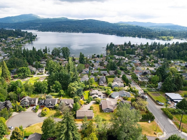 1424 E 36th Ln, Bellingham, WA 98226 - aerial perspective of suburban area featuring a water and mountain view