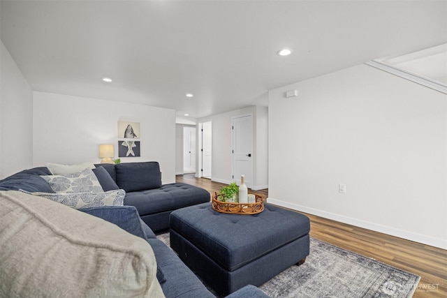 1424 E 36th Ln, Bellingham, WA 98226 - living area featuring recessed lighting and wood finished floors
