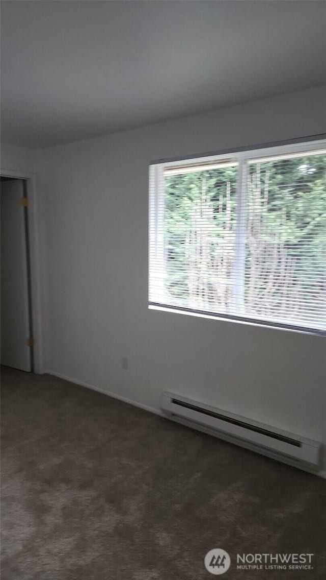 402 4th St SE, Auburn, WA 98002 - carpeted empty room featuring a baseboard heating unit
