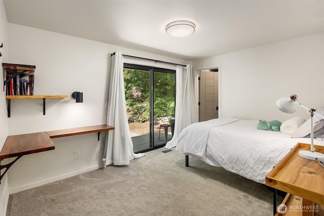 25112 SE 17th St, Sammamish, WA 98075 - carpeted bedroom with access to exterior and baseboards