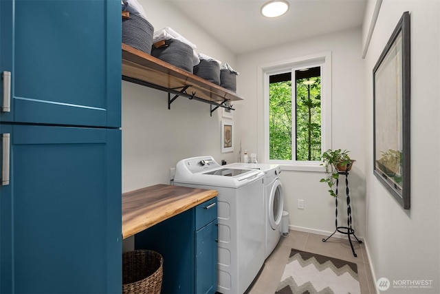 25112 SE 17th St, Sammamish, WA 98075 - laundry area featuring washing machine and clothes dryer and light tile patterned flooring