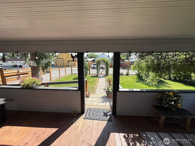 416 Cedar St S, Omak, WA 98841 - doorway with hardwood / wood-style flooring