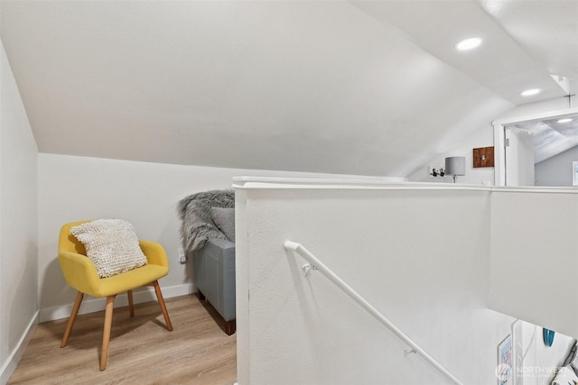 3628 S Sheridan Ave, Tacoma, WA 98418 - sitting room featuring wood finished floors, lofted ceiling, and recessed lighting