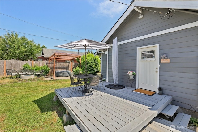 3628 S Sheridan Ave, Tacoma, WA 98418 - wooden terrace featuring outdoor dining area