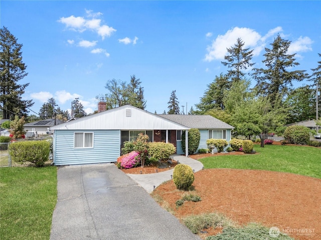 8718 Dresden Ln SW, Lakewood, WA 98498 - view of front of property with a chimney and concrete driveway
