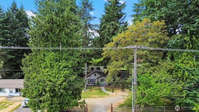 8038 S Ainsworth Ave, Tacoma, WA 98408 - view of yard with a view of trees