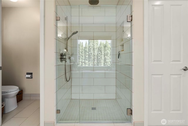 6703 Marshall Ave SE, Auburn, WA 98092 - bathroom with a shower stall and tile patterned flooring