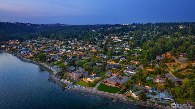 18505 Normandy Ter SW, Normandy Park, WA 98166 - aerial overview of property's location featuring a large body of water and nearby suburban area