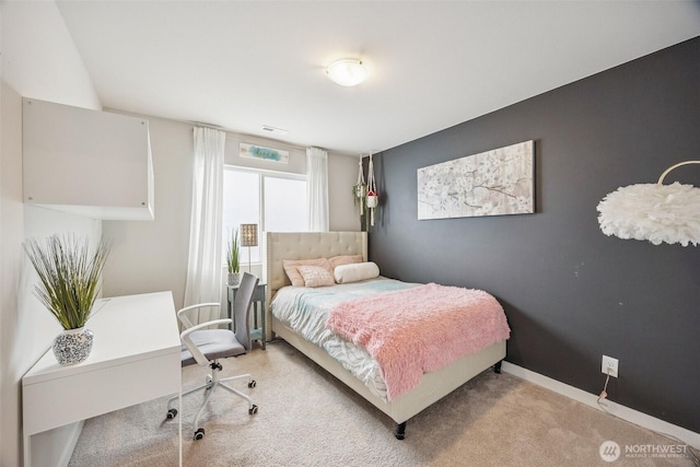 18437 111th Ave E, Puyallup, WA 98374 - carpeted bedroom with a desk and baseboards