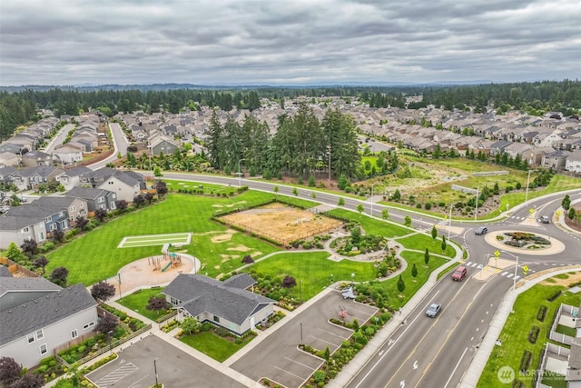 18437 111th Ave E, Puyallup, WA 98374 - aerial perspective of suburban area