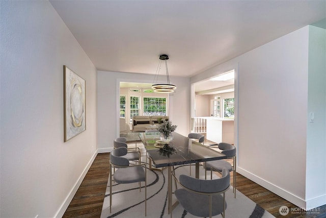 19807 80th Pl W, Edmonds, WA 98026 - dining area with dark wood-style floors and baseboards