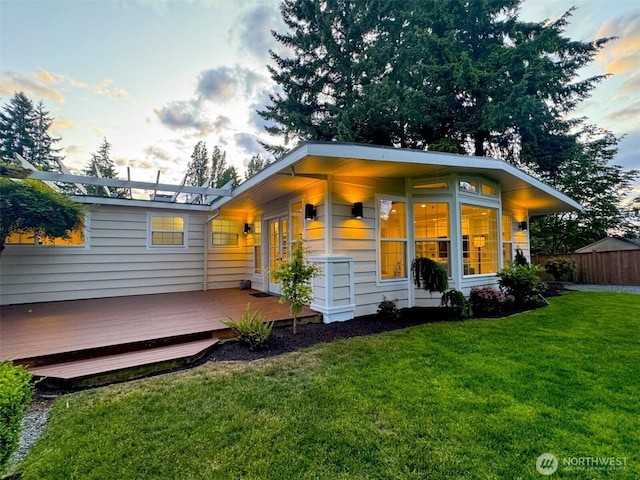 19807 80th Pl W, Edmonds, WA 98026 - rear view of property featuring a deck