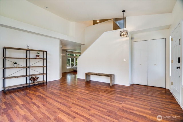 3409 49th St NE, Tacoma, WA 98422 - foyer with wood finished floors and a high ceiling