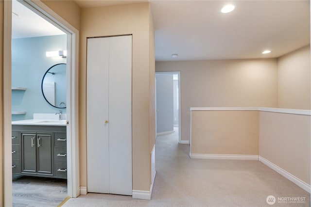 3409 49th St NE, Tacoma, WA 98422 - corridor featuring recessed lighting and carpet floors