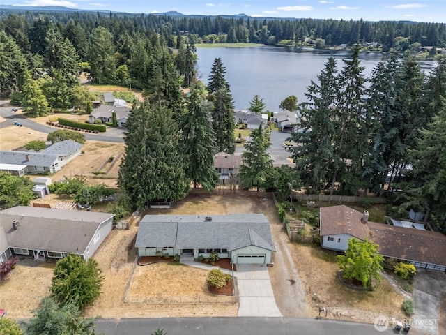 7331 Ridgemont Dr SE, Olympia, WA 98513 - view of subject property featuring a heavily wooded area and a large body of water
