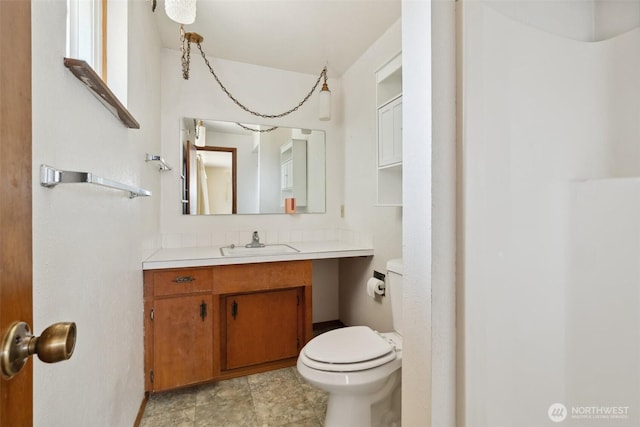 7331 Ridgemont Dr SE, Olympia, WA 98513 - bathroom featuring toilet and vanity