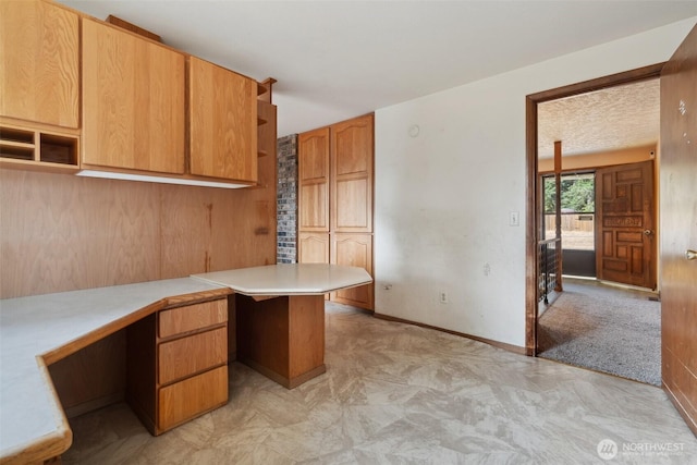 7331 Ridgemont Dr SE, Olympia, WA 98513 - unfurnished office with built in study area and baseboards