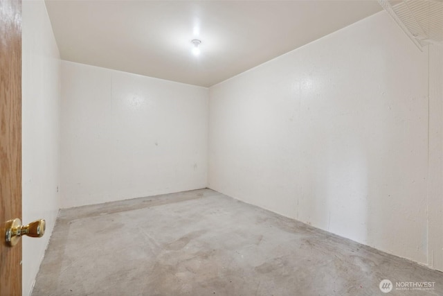 7331 Ridgemont Dr SE, Olympia, WA 98513 - empty room with unfinished concrete flooring