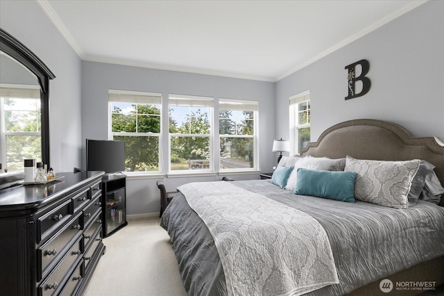 1404 Portside Ct, Freeland, WA 98249 - bedroom featuring crown molding and light colored carpet