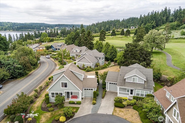 1404 Portside Ct, Freeland, WA 98249 - aerial view of a nearby body of water and a forest