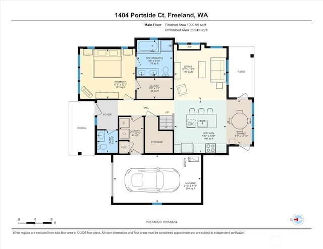 1404 Portside Ct, Freeland, WA 98249 - view of room layout
