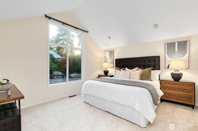 11404 NE 103rd St, Kirkland, WA 98033 - bedroom with lofted ceiling and carpet floors