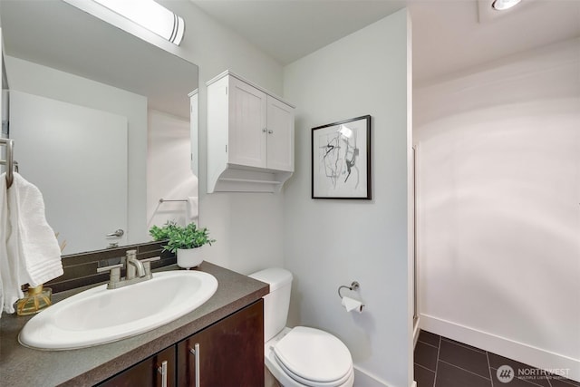 228 24th Ave E Unit A, Seattle, WA 98112 - bathroom with vanity and tile patterned floors