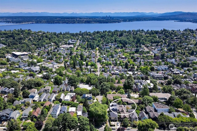 228 24th Ave E Unit A, Seattle, WA 98112 - aerial view of a water and mountain view