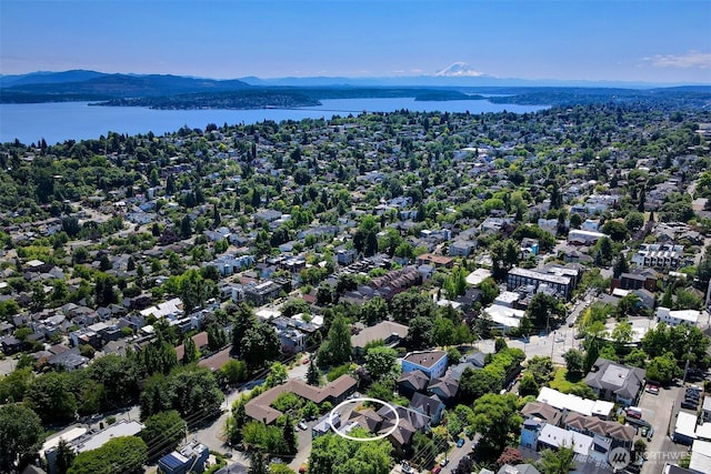 228 24th Ave E Unit A, Seattle, WA 98112 - drone / aerial view of a water and mountain view