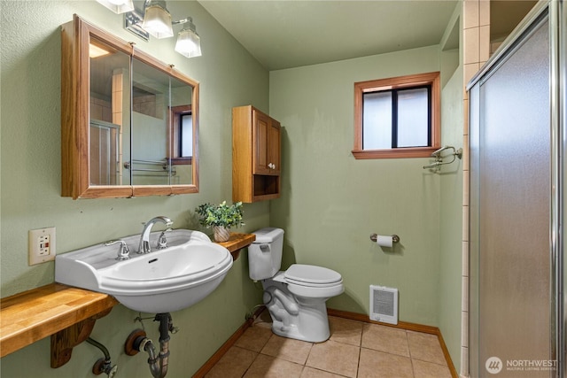 181 E Dabob Rd, Shelton, WA 98584 - full bathroom featuring a stall shower and tile patterned floors